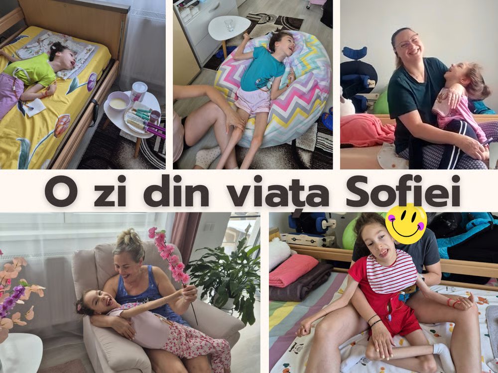 Colaj de poze cu Sofia dintr-o zi de-a ei